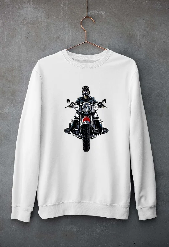 Biker Unisex Sweatshirt for Men/Women Hoodie with Reflective Safety Nightwear