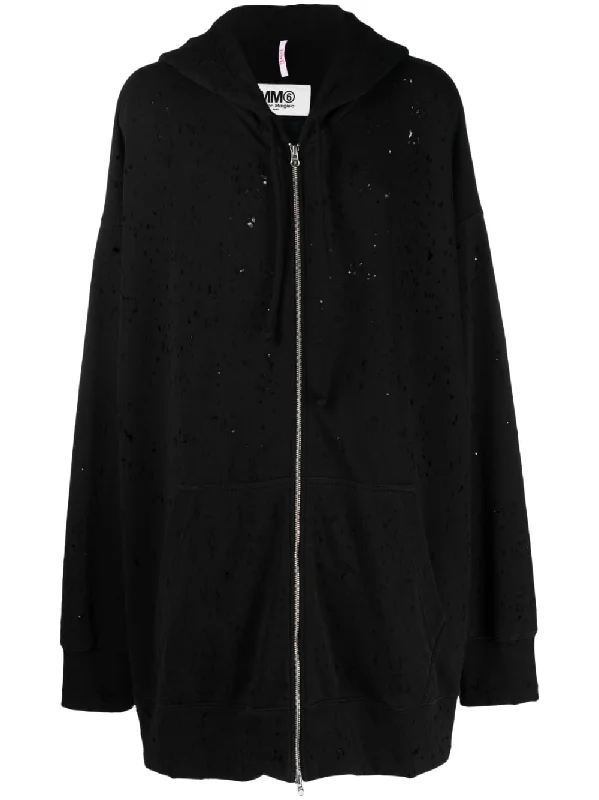 Mm6 Maison Margiela Sweaters Black Welt Pockets Slit Pockets Flap Pockets
