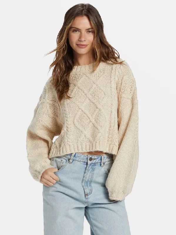 Modern Love Sweater Ribbed Striped Patterned
