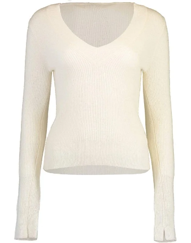 Pierce Cashmere  V Neck Sweater Satin Fabric Silk Fabric Chiffon Fabric