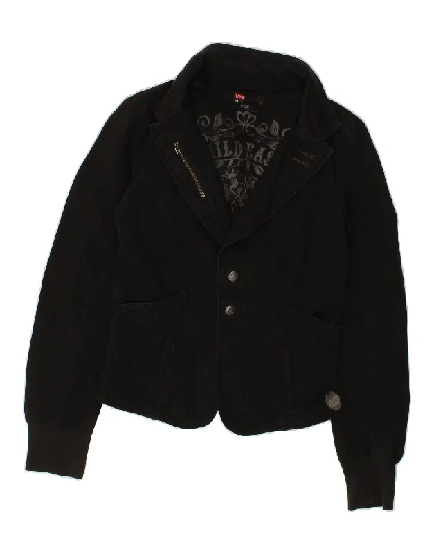 DIESEL Womens Corduroy Jacket UK 12 Medium Black Cotton Herringbone Jacket Houndstooth Jacket Plaid Jacket DIESEL Womens Corduroy Jacket UK 12 Medium Black Cotton Herringbone Jacket Houndstooth Jacket Plaid Jacket