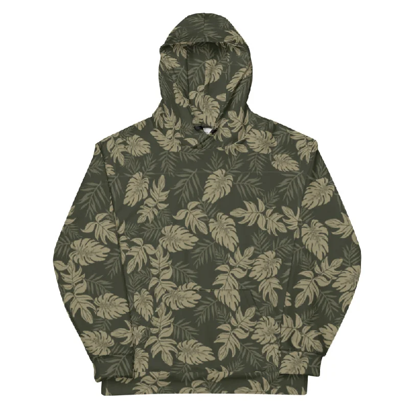 Karaka Hawaiian Camo Unisex Hoodie Hoodie with Embroidery Detailed Premium