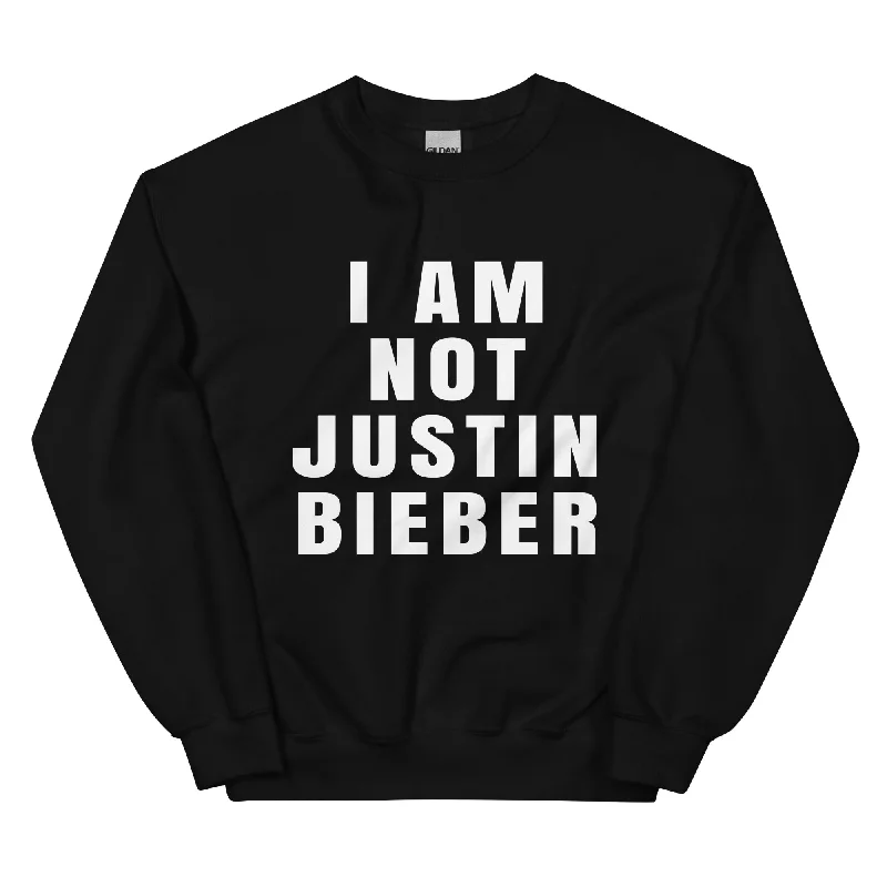 I Am Not J.B Unisex Sweatshirt Hoodie with Drop Shoulder Relaxed Streetwear