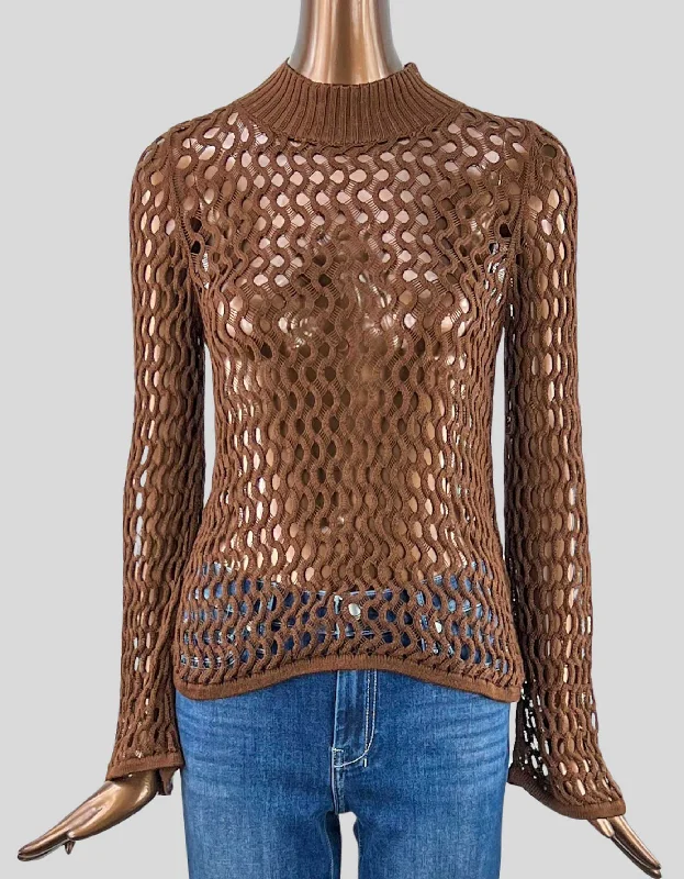 RACHEL COMEY Mock neck Sweater - Medium Print Jacquard Patchwork