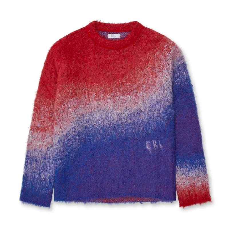 Degrade Sweater (Blue/Red/White) Elegant Classic Vintage
