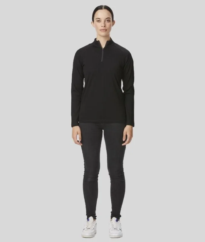 Milford Womens Merino 1/2 Zip Sweater Stretchy Elastic Breathable