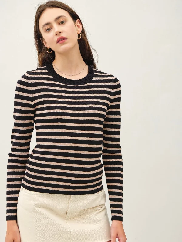 Charlize Striped Sweater Satin Fabric Silk Fabric Chiffon Fabric