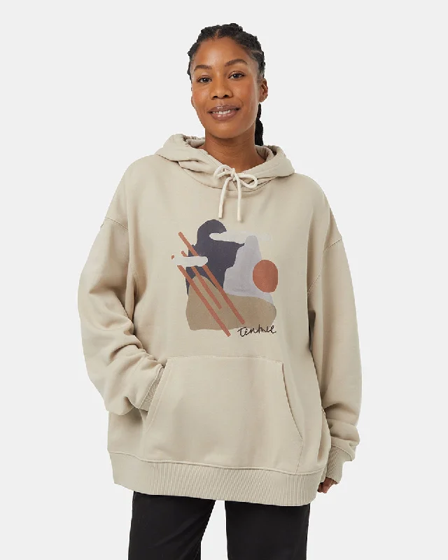 Abstract Ridge Hoodie Zip Hoodie Drawstring Kangaroo Pocket