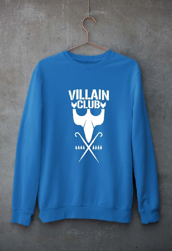 Villain Club Unisex Sweatshirt for Men/WomenHoodie with Ribbed Hem Stretchable Secure Villain Club Unisex Sweatshirt for Men/WomenHoodie with Ribbed Hem Stretchable Secure