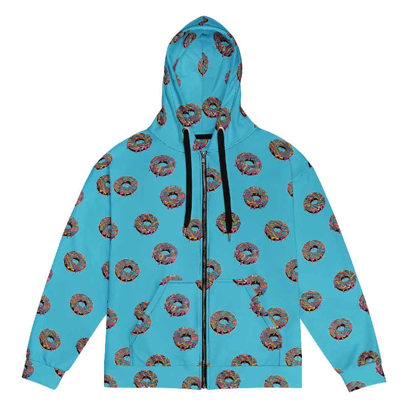 The Psychedelic Baker's Dozen Zip hoodie Hoodie with Hem Drawcord Adjustable Customizable