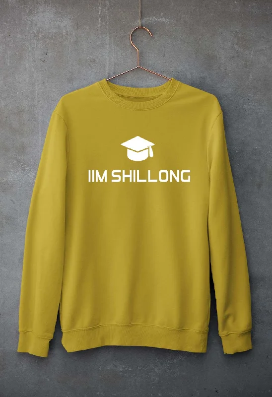 IIM Shillong Unisex Sweatshirt for Men/Women Hoodie with Hem Contrast Bold Stylish