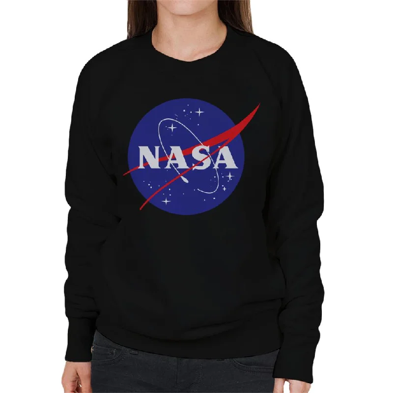 The NASA Classic Insignia Women's Sweatshirt Hoodie with Belted Waist Structured Tailored