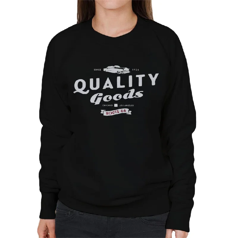 Route 66 Quality Goods Women's Sweatshirt Hoodie with Reflective Safety Nightwear