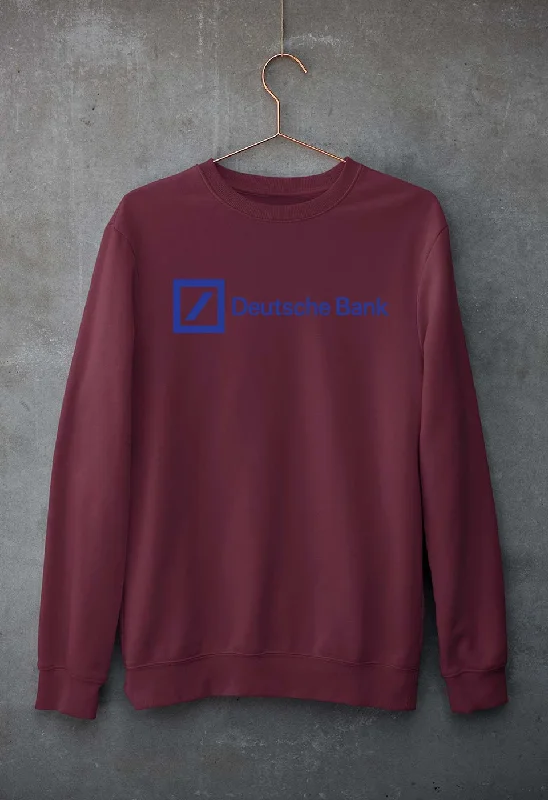 Deutsche Bank Unisex Sweatshirt for Men/Women Hoodie with Pocket Utility Practical