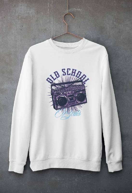 Old School Unisex Sweatshirt for Men/WomenHoodie with Puffed Sleeves Voluminous Trendy Old School Unisex Sweatshirt for Men/WomenHoodie with Puffed Sleeves Voluminous Trendy