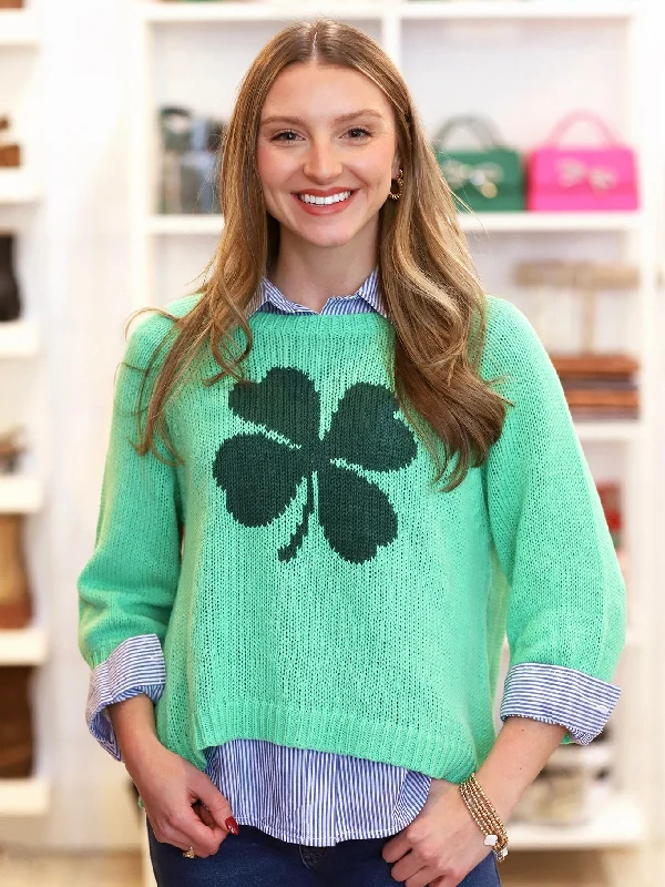 Shannon 3/4 Sleeve Sweater Sequined Glittery Shiny