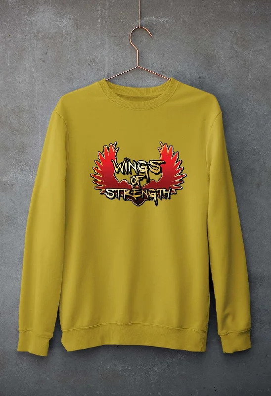 Wings of Strength Unisex Sweatshirt for Men/WomenHoodie with Zipper Placket Modern Functional Wings of Strength Unisex Sweatshirt for Men/WomenHoodie with Zipper Placket Modern Functional