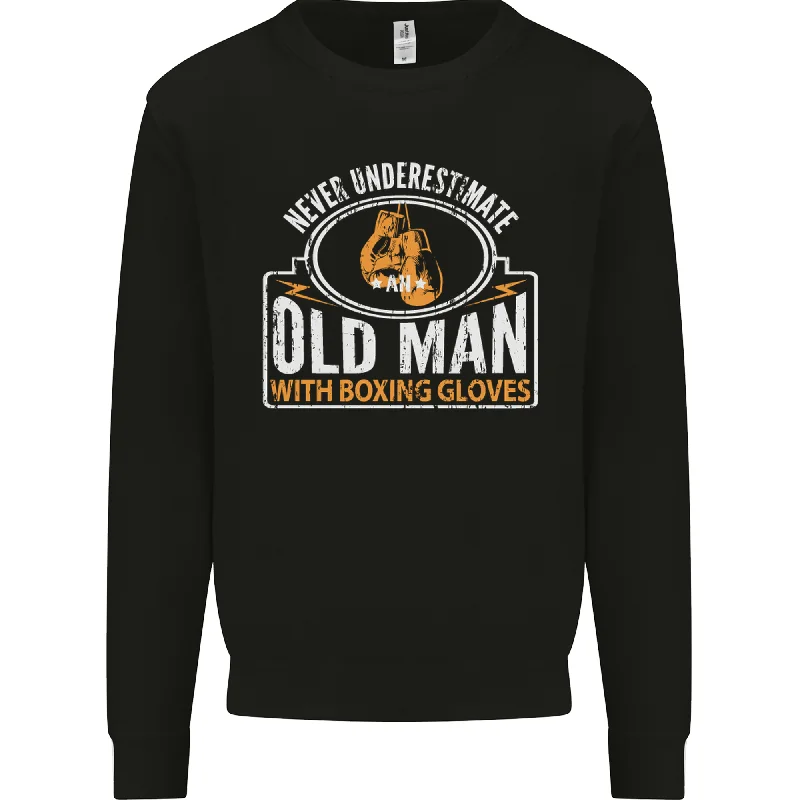 An Old Man With Boxing Gloves Funny Boxer Mens Sweatshirt JumperHoodie with Tie-Dye Psychedelic Retro An Old Man With Boxing Gloves Funny Boxer Mens Sweatshirt JumperHoodie with Tie-Dye Psychedelic Retro