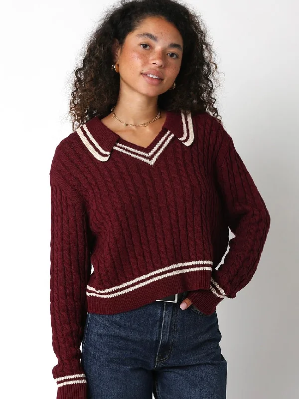 Alicia Sweater Embroidered Appliqued Beaded
