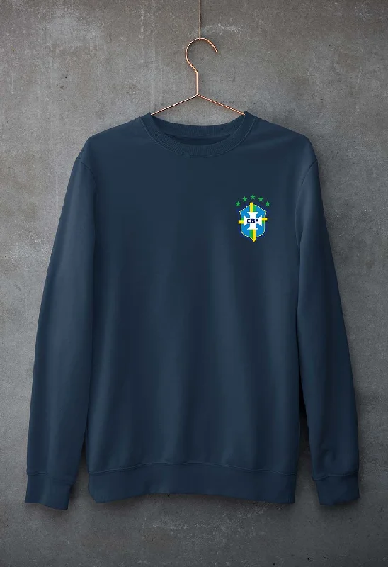 Brazil Football Unisex Sweatshirt for Men/Women Hoodie with Mesh Breathable Sporty