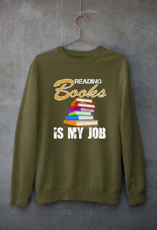 Books Unisex Sweatshirt for Men/Women Hoodie with High Neck Warm Protective