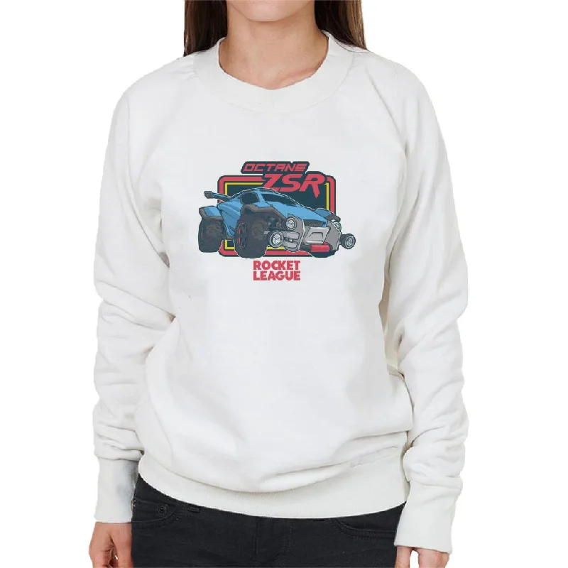 Rocket League Octane ZSR Women's Sweatshirt Hoodie with Button Placket Classic Preppy