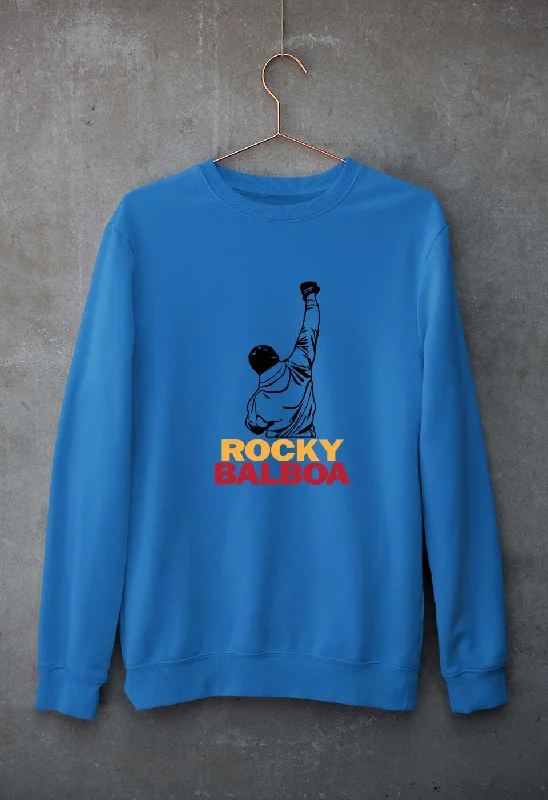 Rocky Balboa Unisex Sweatshirt for Men/WomenHoodie with Hem Raw Edge Edgy Unfinished Rocky Balboa Unisex Sweatshirt for Men/WomenHoodie with Hem Raw Edge Edgy Unfinished