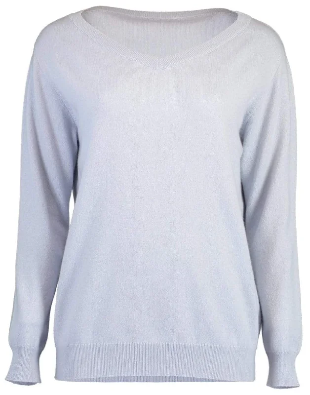 Artic Cashmere Monili V-Neck Sweater Nylon Fabric Polyester Fabric Spandex Fabric