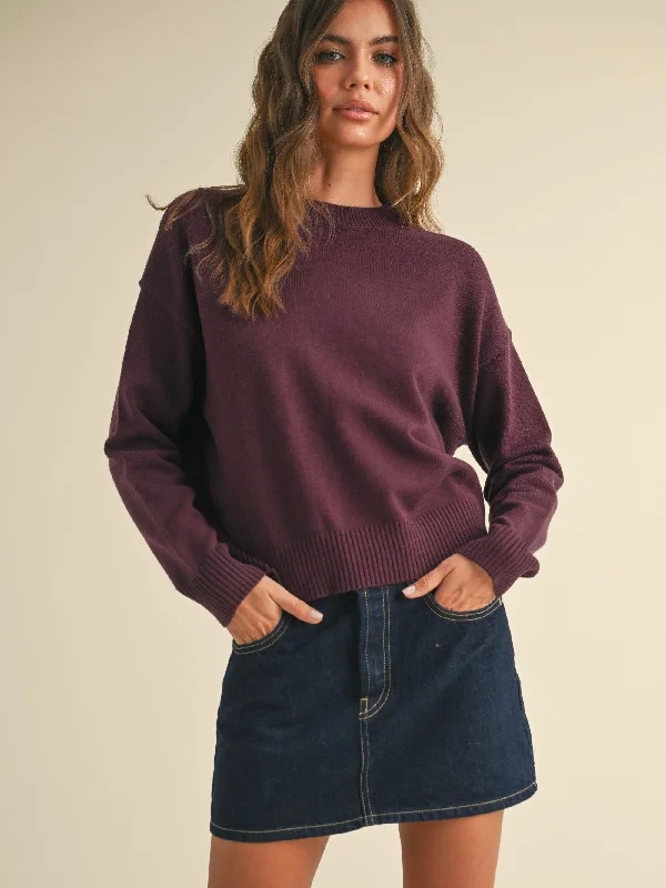 Sleepy Days Sweater Solid Color Striped Floral Print