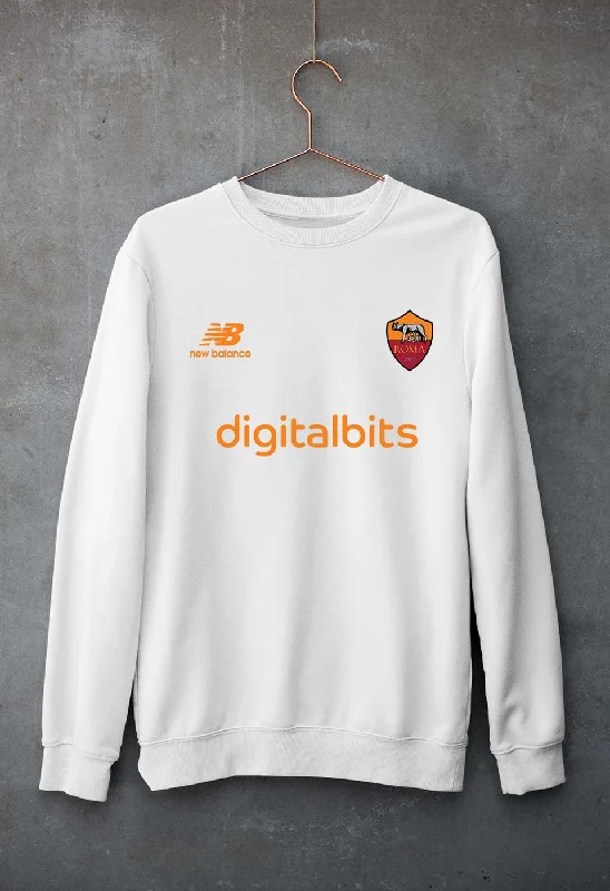 A.S. Roma 2021-22 Unisex Sweatshirt for Men/WomenHoodie with Contrast Stitching Detailed Premium A.S. Roma 2021-22 Unisex Sweatshirt for Men/WomenHoodie with Contrast Stitching Detailed Premium