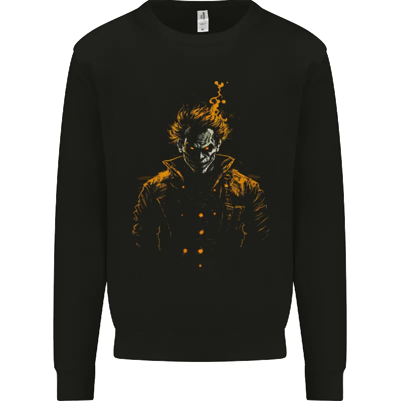An Evil Clown Halloween Horror Mens Sweatshirt JumperZip Hoodie Drawstring Kangaroo Pocket An Evil Clown Halloween Horror Mens Sweatshirt JumperZip Hoodie Drawstring Kangaroo Pocket