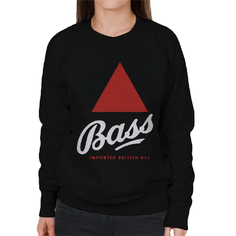 Bass Imported British Ale Women's Sweatshirt Hoodie with Hem Ribbing Snug Secure