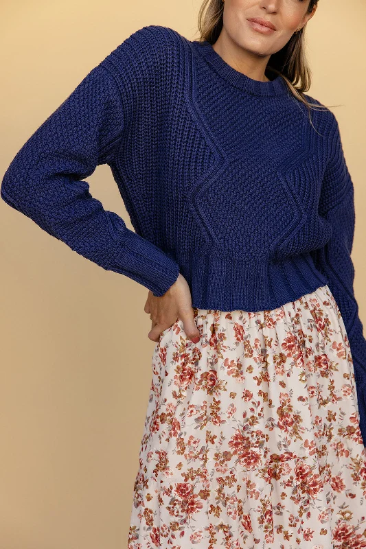 Krista Chunky Knit Sweater Modern Contemporary Chic