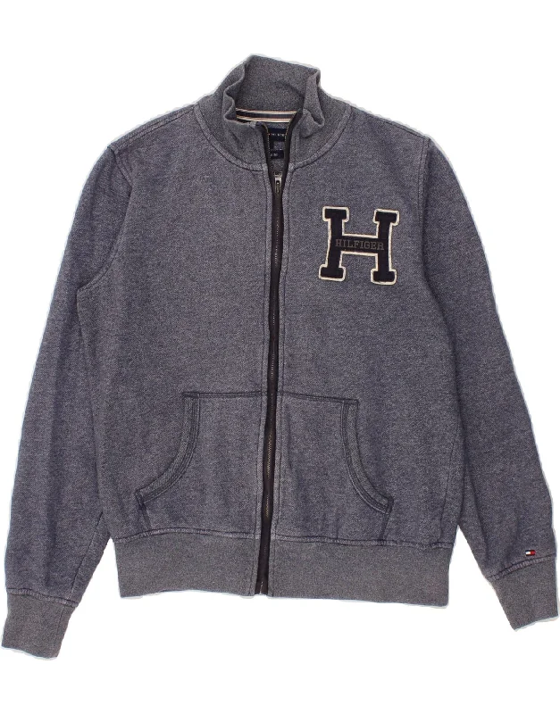 TOMMY HILFIGER Mens Vintage Fit Graphic Tracksuit Top Jacket Small Blue Notch Collar Jacket Peter Pan Collar Jacket Cowl Neck Jacket TOMMY HILFIGER Mens Vintage Fit Graphic Tracksuit Top Jacket Small Blue Notch Collar Jacket Peter Pan Collar Jacket Cowl Neck Jacket