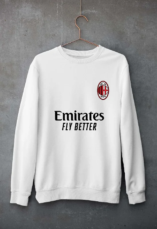 A.C. Milan 2021-22 Unisex Sweatshirt for Men/WomenHoodie with High Neck Warm Protective A.C. Milan 2021-22 Unisex Sweatshirt for Men/WomenHoodie with High Neck Warm Protective
