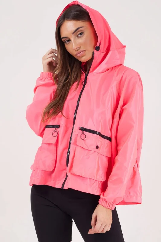 RSG Women's Liverpool Rain Jacket Notch Collar Jacket Peter Pan Collar Jacket Cowl Neck Jacket RSG Women's Liverpool Rain Jacket Notch Collar Jacket Peter Pan Collar Jacket Cowl Neck Jacket