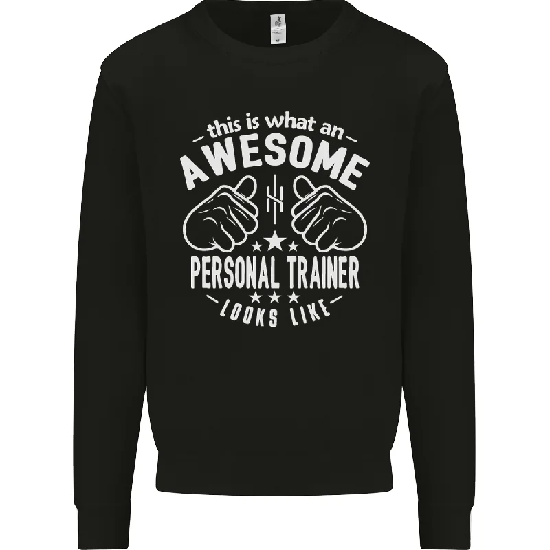 An Awesome Personal Trainer Looks Like Mens Sweatshirt JumperHoodie with Earth Tones Natural Calm An Awesome Personal Trainer Looks Like Mens Sweatshirt JumperHoodie with Earth Tones Natural Calm