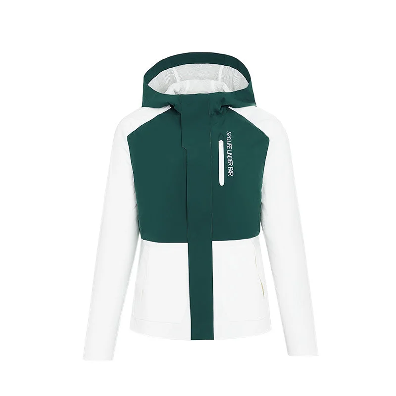 SVG Women's Color Block Hooded Zip Up Sports Jacket with Pocket Knit Fabric Woven Fabric Fleece Fabric SVG Women's Color Block Hooded Zip Up Sports Jacket with Pocket Knit Fabric Woven Fabric Fleece Fabric