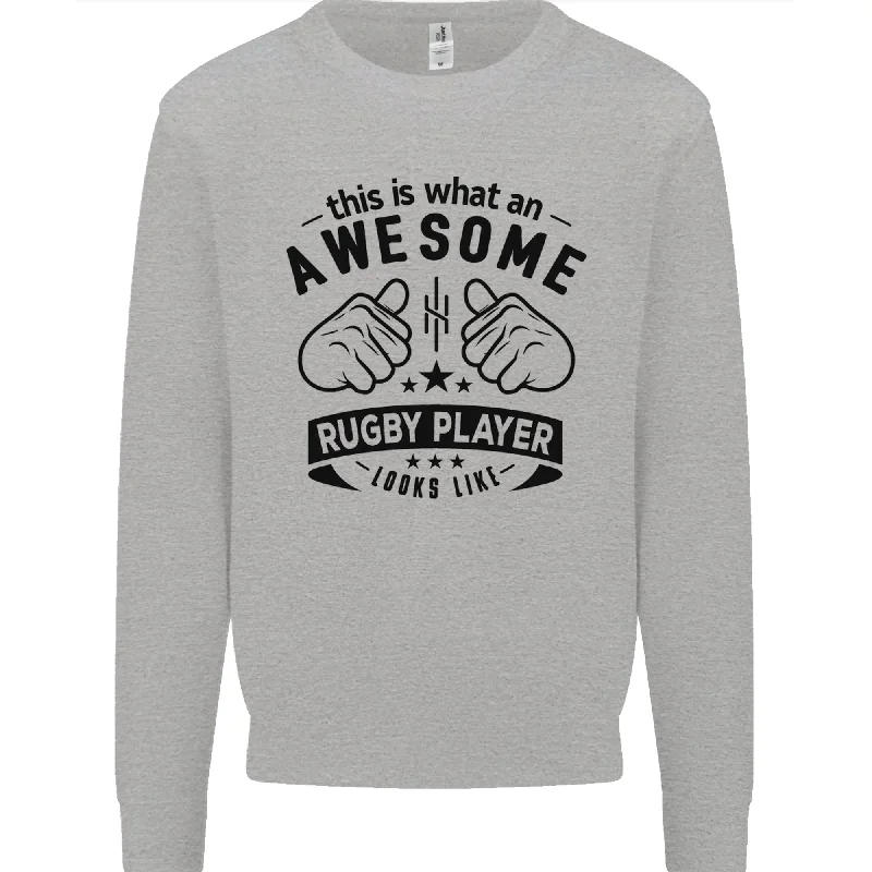 An Awesome Rugby Player Looks Like Union Mens Sweatshirt JumperZip Hoodie Drawstring Kangaroo Pocket An Awesome Rugby Player Looks Like Union Mens Sweatshirt JumperZip Hoodie Drawstring Kangaroo Pocket