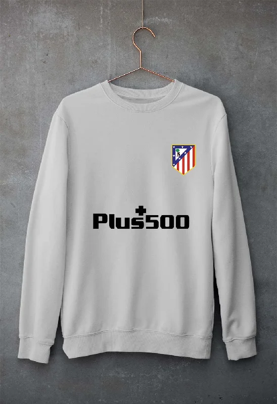 Atletico Madrid 2021-22 Unisex Sweatshirt for Men/WomenHoodie with Ribbed Neckline Snug Warm Atletico Madrid 2021-22 Unisex Sweatshirt for Men/WomenHoodie with Ribbed Neckline Snug Warm