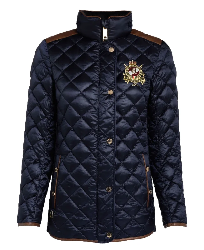 Diamond Quilt Classic Jacket - Ink Navy Oversized Jacket Tailored Jacket Straight Jacket Diamond Quilt Classic Jacket - Ink Navy Oversized Jacket Tailored Jacket Straight Jacket