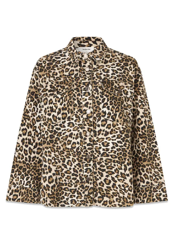 TylinMD print jacket - Leo Leo Print Snapped Jacket Toggled Jacket Drawstring Jacket