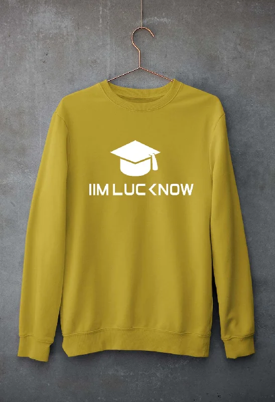 IIM L Lucknow Unisex Sweatshirt for Men/Women Hoodie with Gradient Ombre Colorful