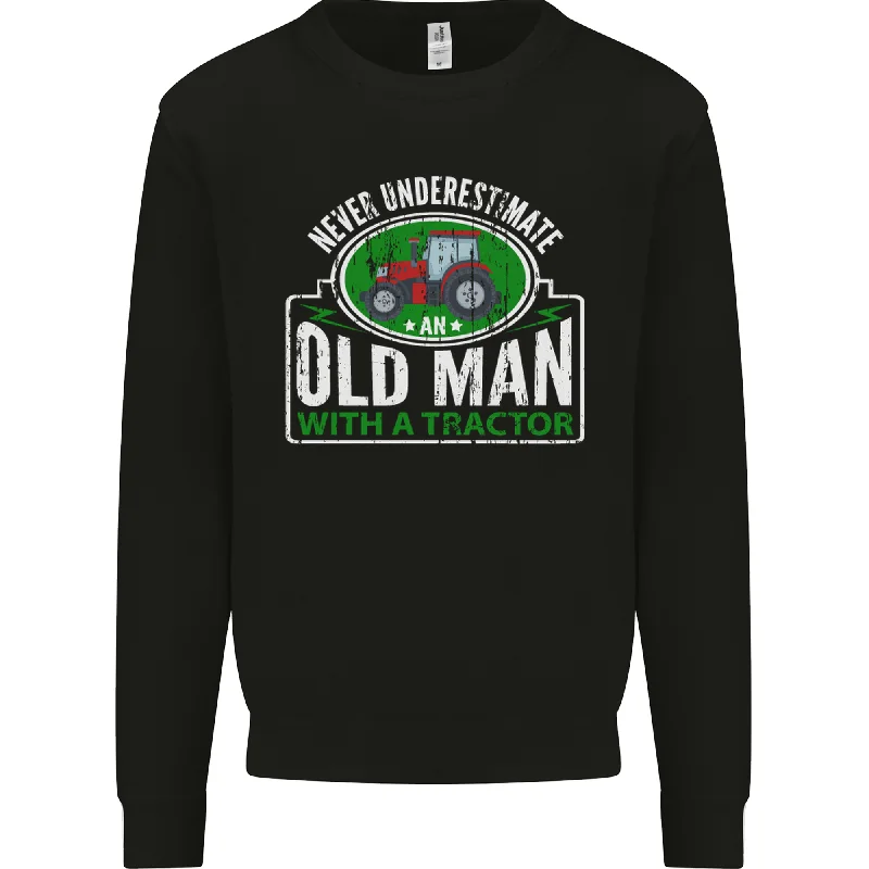 An Old Man With a Tractor Farmer Funny Mens Sweatshirt JumperHoodie with Sequins Glamorous Eye-catching An Old Man With a Tractor Farmer Funny Mens Sweatshirt JumperHoodie with Sequins Glamorous Eye-catching