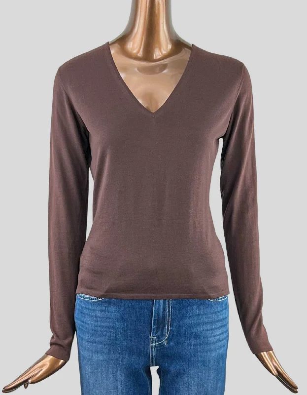 TSE V-neck Sweater - Medium Collared Crew Neck Turtle Neck