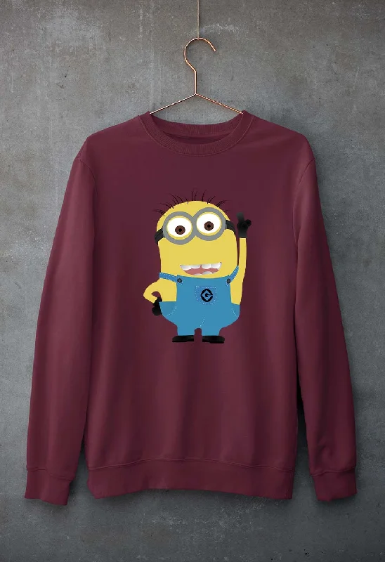 Minion Unisex Sweatshirt for Men/Women Hoodie with Emblem Brand Identity