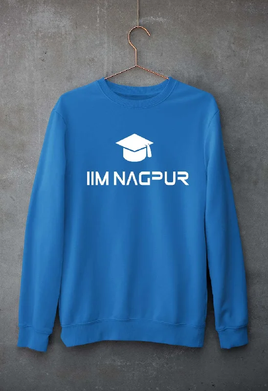 IIM Nagpur Unisex Sweatshirt for Men/Women Hoodie with Ribbed Hem Stretchable Secure