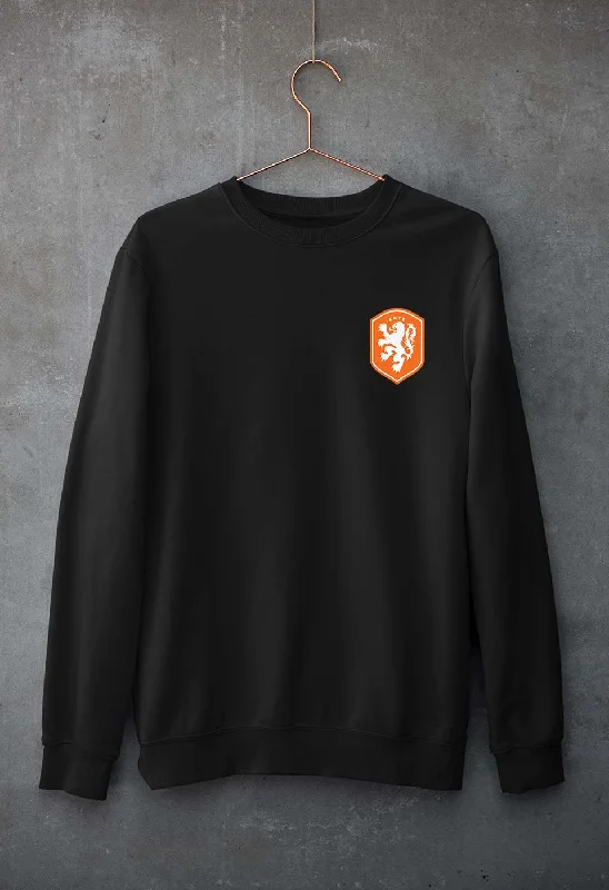 Netherlands Football Unisex Sweatshirt for Men/Women Hoodie with Color Block Contrast Stylish