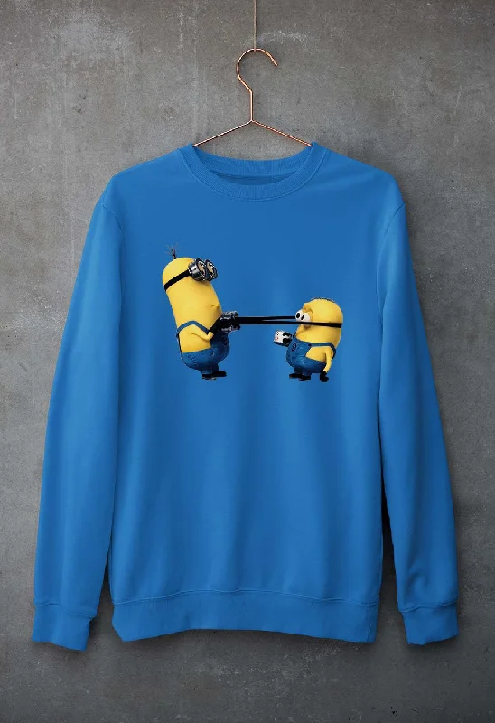 Minion Unisex Sweatshirt for Men/Women Hoodie with Contrast Stitching Detailed Premium