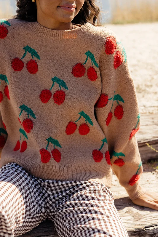 The Cherry Sundae Sweater Zippered Buttoned Snapped